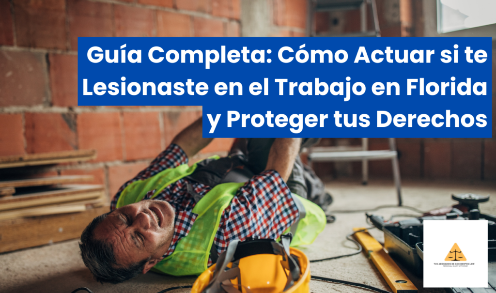 me lastimé en el trabajo qué hago ahora