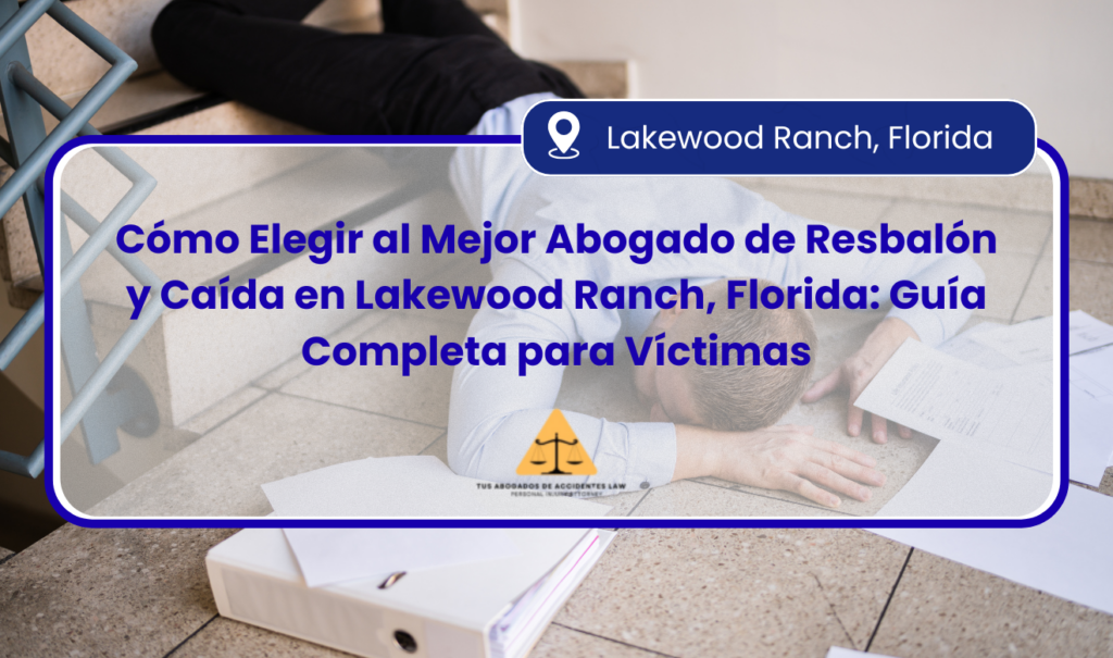 abogado de resbalón y caída en Lakewood Ranch
