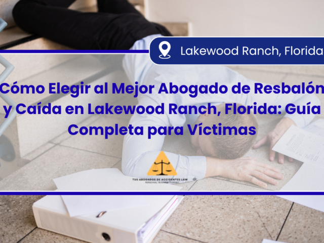 Cómo Elegir al Mejor Abogado de Resbalón y Caída en Lakewood Ranch, Florida: Guía Completa para Víctimas