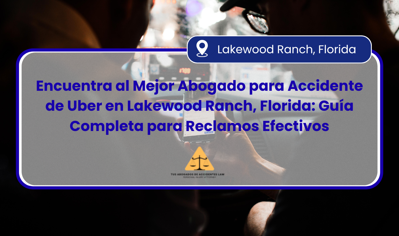 abogado para accidente de Uber en Lakewood Ranch