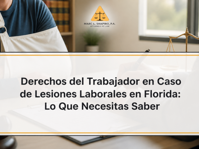 Derechos del Trabajador en Caso de Lesiones Laborales en Florida: Lo Que Necesitas Saber